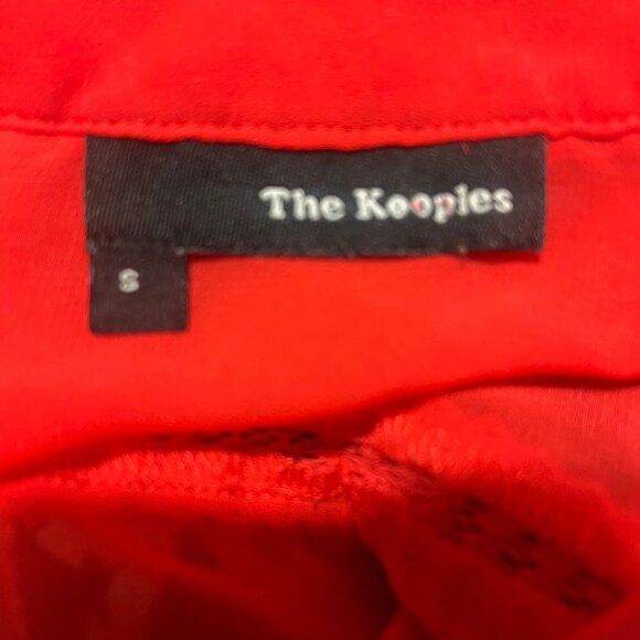 THE KOOPLES  Chiffon Lace Up Blouse Size Small - Picture 9 of 10